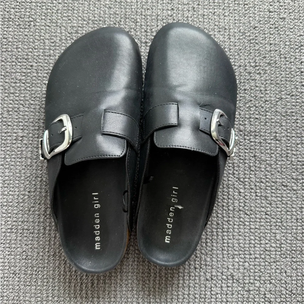 Black Studded Slip-On Shoes - Picture 4 of 5